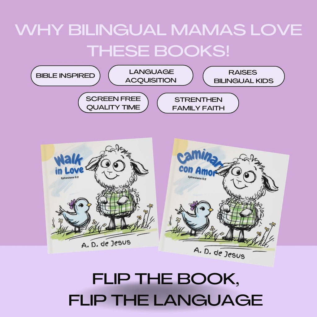 Bilingual Children's Faith Books — English & Spanish Flip Book Bundle (10 Books, 2 Languages)