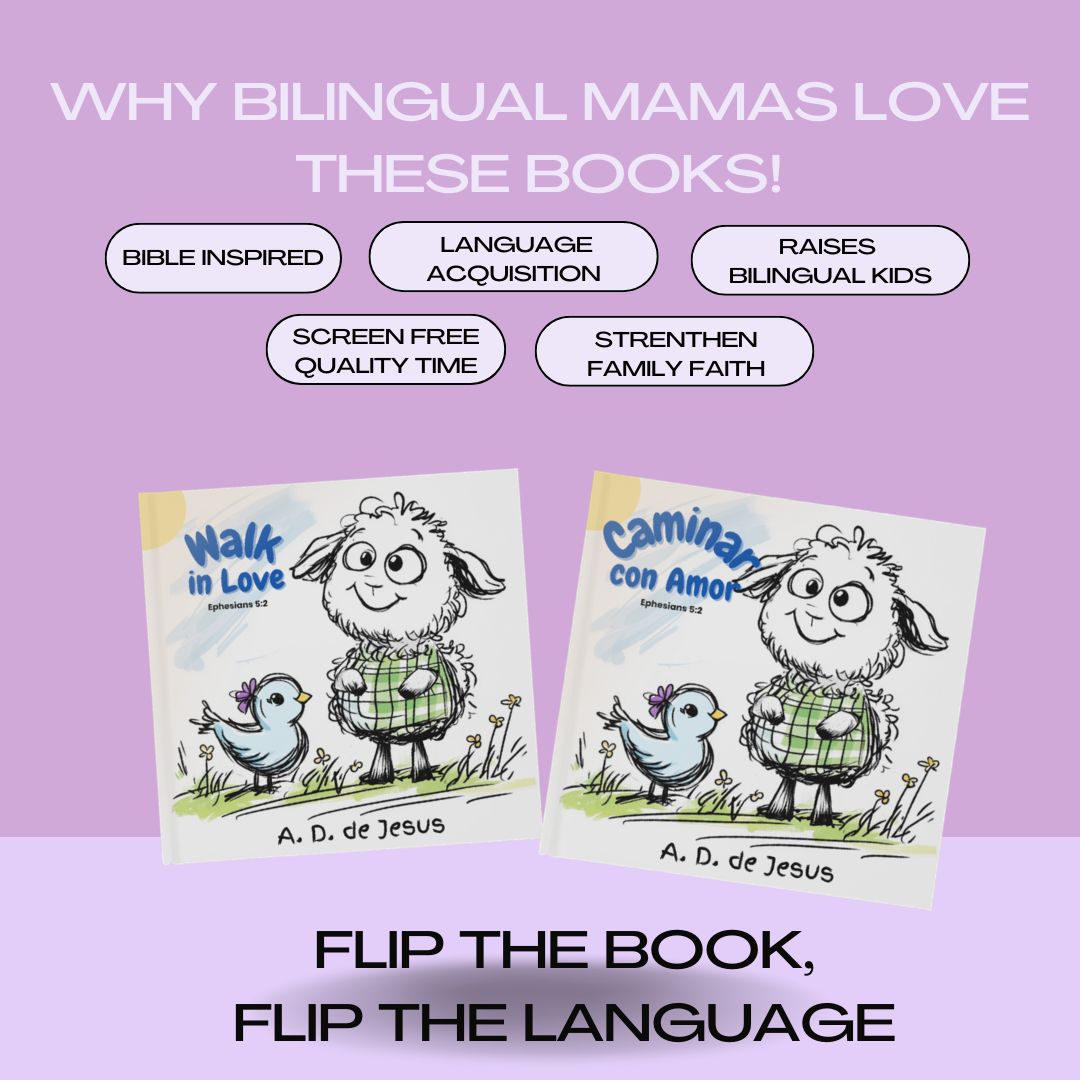 Bilingual Children's Faith Books — English & Spanish Flip Book Bundle (10 Books, 2 Languages)