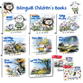Bilingual Children's Faith Books — English & Spanish Flip Book Bundle (10 Books, 2 Languages)